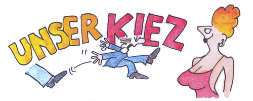 Cartoon: Unser Kiez (medium) by Peter Gatsby tagged menschen