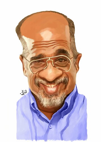Cartoon: sabri yunus caricature (medium) by handren khoshnaw tagged handren,khoshnaw,sabri,yunus,malaysia,comedian,actor