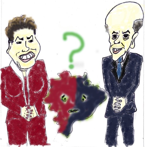 Cartoon: Dilma x Serra (medium) by Juliano tagged president