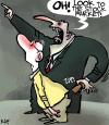 Cartoon: Look! (small) by kap tagged crisis,bussines,stock,market,kap,bank,capital