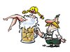 Cartoon: Oktoberfest III (small) by kap tagged oktoberfest beer girl
