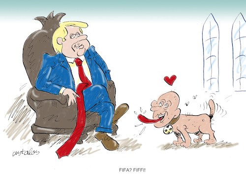 Cartoon: Fifa (medium) by astaltoons tagged trump,fifa,trump,fifa