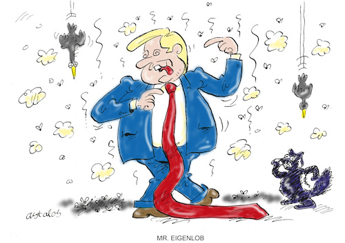 Cartoon: Mr. Eigenlob (medium) by astaltoons tagged trump,trump