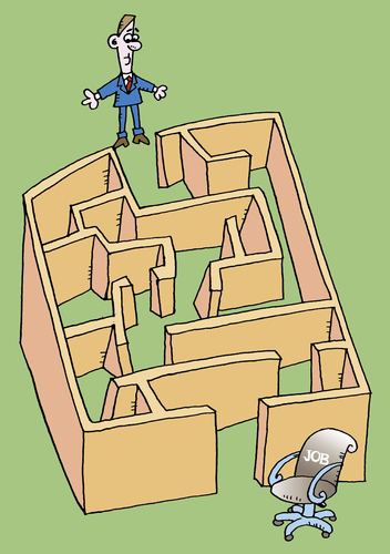 Cartoon: Wirtschaft (medium) by astaltoons tagged jobsuche,arbeitssuchender,arbeitsagentur,arbeitsamt,labyrinth,bewerbung,hürde
