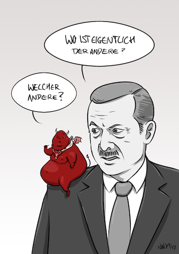 Cartoon: Erdogan Iblis Version2 (medium) by INovumI tagged recep,tayyip,erdogan,iblis,teufel