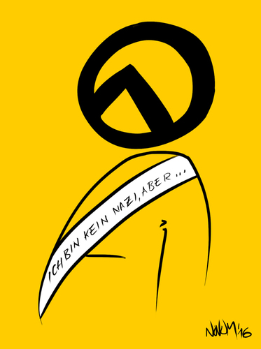 Cartoon: Ich bin kein Nazi aber (medium) by INovumI tagged identitäre,bewegung,ib,keinnaziaber