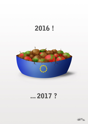 Cartoon: Schlecht werden (medium) by INovumI tagged eu,europa,rechtsruck,rechtspopulismus,wahlen,2017