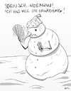Cartoon: Erwärmung (small) by INovumI tagged schnee,schneemann,erwärmung,erkältung,hitze,kälte,eis