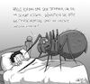 Cartoon: Spinne im Schlaf essen (small) by INovumI tagged spinne,spinnen,essen,schlaf,schlafen,bett,arachnophobie,spider
