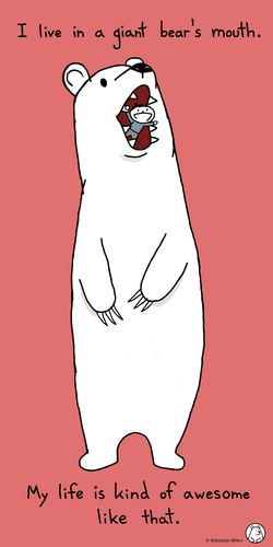 Cartoon: Bear House (medium) by sebreg tagged bear,silly,humor