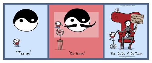 Cartoon: Da-Tao (medium) by sebreg tagged duchamp,marcel,tao,mustache,dada
