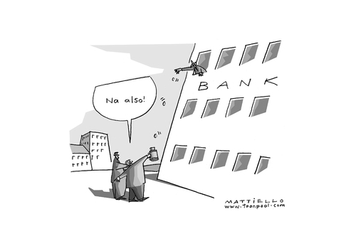 Cartoon: Bankenabgabe (medium) by Mattiello tagged abzocke,banken,staat,finanzinstitute,finanzinstitute,bank,banken,finanzen,abzocke