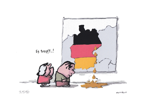 Cartoon: Tropfen (medium) by Mattiello tagged wahlen,sachsen,anhalt,afd,rechtsextrem,hacke,weidel,wahlen,sachsen,anhalt,afd,rechtsextrem,hacke,weidel