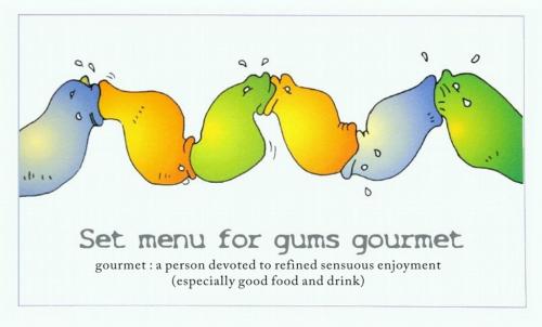 Cartoon: gourmet (medium) by yalisanda tagged gourmet,suck,color,drawing,group