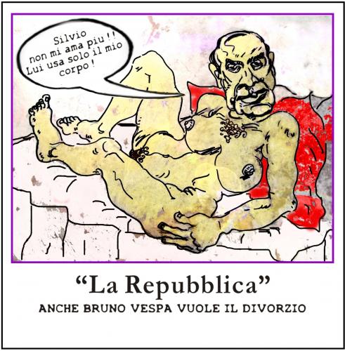 Cartoon: Porta a Porta (medium) by yalisanda tagged porta,bruno,vespa,berlusconi,silvio,amore,corpo,love,body,porno,irony,sarcasm
