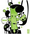 Cartoon: Frank-a-billy (small) by OniBaka tagged pop,popart,art,illustrator,vector,vectorial,horror,cartoon,cute,kawaii,skul,bones
