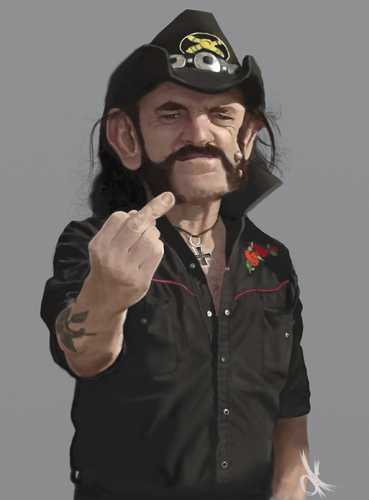 Cartoon: Lemmy Kilmister (medium) by Danny Kohn tagged motörhead