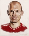 Cartoon: Arjen Robben (small) by Danny Kohn tagged bayern,münchen