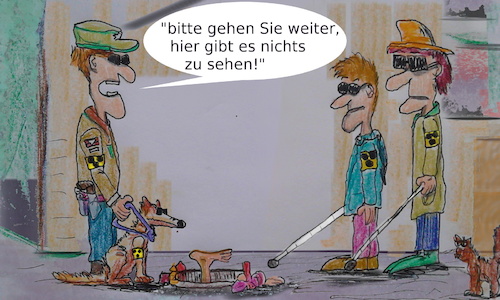 Cartoon: ansichtssache (medium) by ab tagged nichts,sehen