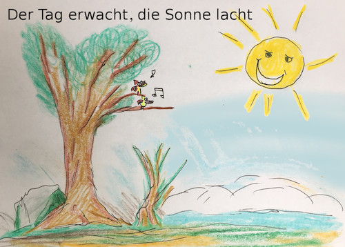 Cartoon: das leben I (medium) by ab tagged natur,sonne,licht,mensch,regen