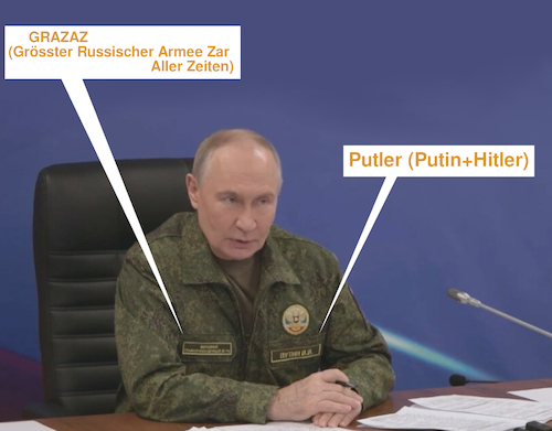 Cartoon: herrrrrscher (medium) by ab tagged russland,putin,diktator,tod,krieg,ukraine,macht,wahnsinn