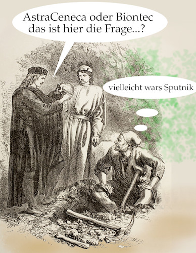 Cartoon: keine ahnung (medium) by ab tagged impstoff,hamlet