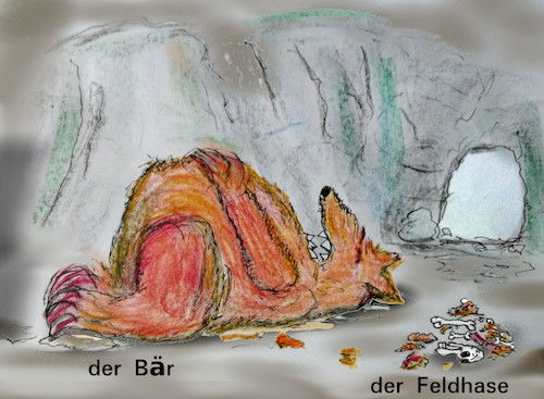 Cartoon: tiere im winterschlaf (medium) by ab tagged winter,schlaf,natur,tiere