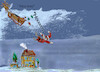 Cartoon: bad luck santa (small) by ab tagged december santa claus