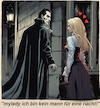 Cartoon: frühlingsgefühle (small) by ab tagged frühling,dracula,mädchen,nacht,liebe,vampir