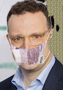 Cartoon: gesund stoß minister (small) by ab tagged corona,masken,deutschland,minister,geld,korruption