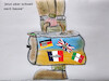 Cartoon: kleiner europa trip (small) by ab tagged eu,ukraine,mp,präsident,krieg,russland,waffen,militär,geld