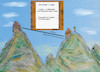 Cartoon: pfingstferien in den bergen (small) by ab tagged virus,corona,bayern,alpen,berge,hütte,wandern,urlaub,unterkunft
