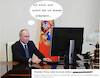 Cartoon: russian internet (small) by ab tagged russland,wahl,putin,internet,online