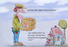 Cartoon: samstagpost (small) by ab tagged post,paket,mensch,gross,klein,lupe,ansicht
