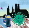 Cartoon: wirtshauswiesn (small) by ab tagged bayern,virus,corona,münchen,wiesn