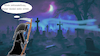 Cartoon: zeitlos (small) by ab tagged herbst,winterzeit,uhr,jahreszeit,tod,nebel,friedhof,sterben,leben