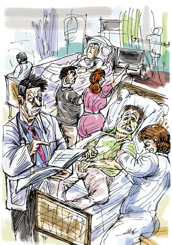 Cartoon: dr (medium) by pisko tagged hastahane