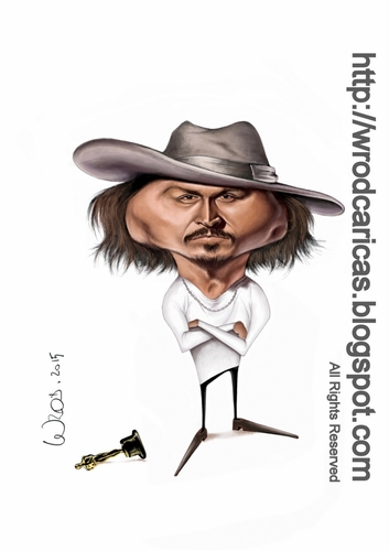 Cartoon: Johnny Depp (medium) by WROD tagged american,actor