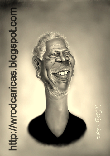 Cartoon: Morgan Freeman (medium) by WROD tagged morgan,freeman