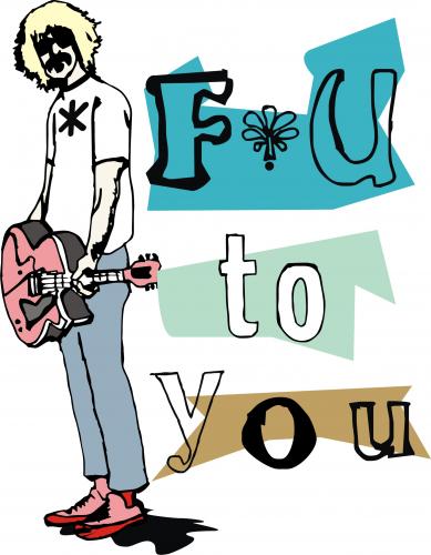 Cartoon: f u to you (medium) by andres fv tagged the,rock,star