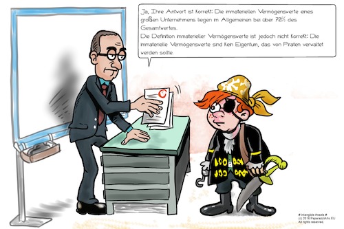 Cartoon: Immaterielle Werte (medium) by paparazziarts tagged geistiges,eigentum,immaterielle,werte,piraterie