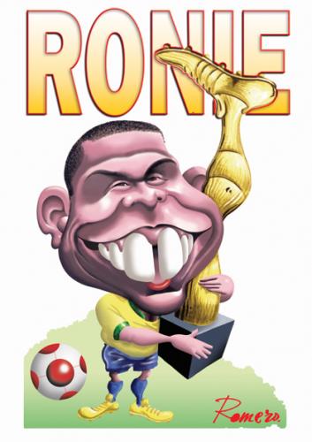 Cartoon: Ronie (medium) by Romero tagged sports,deportes,diversion,futbol,entretenimiento,caricatura