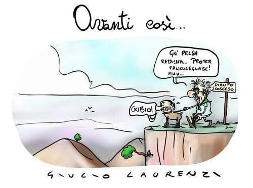 Cartoon: Avanti (medium) by Giulio Laurenzi tagged italia,berlusconi