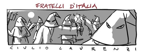 Cartoon: Fratelli d Italia (medium) by Giulio Laurenzi tagged politics