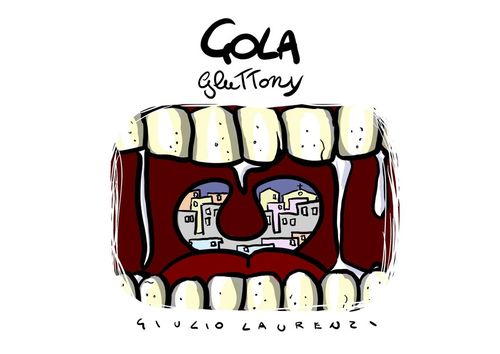 Cartoon: Gola (medium) by Giulio Laurenzi tagged gola