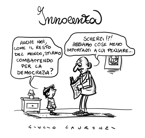 Cartoon: Innocenza (medium) by Giulio Laurenzi tagged innocenza