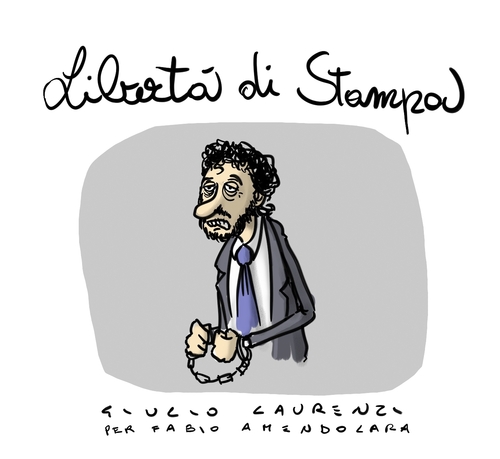 Cartoon: Liberta di stampa? (medium) by Giulio Laurenzi tagged stampa,di,liberta