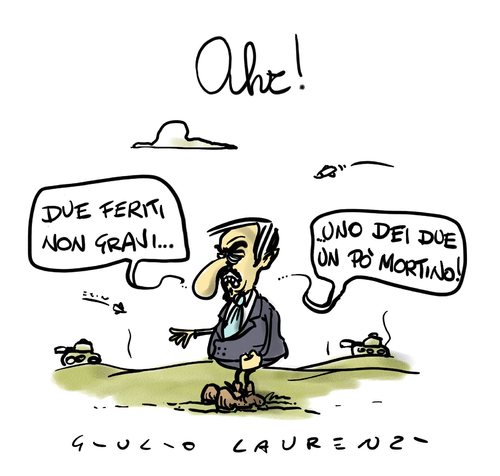 Cartoon: Mortino di Guerra (medium) by Giulio Laurenzi tagged mortino,guerra