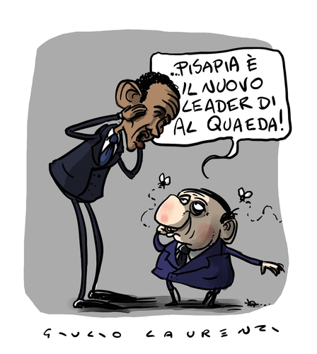 Cartoon: Pissi Pissi (medium) by Giulio Laurenzi tagged obama,pissi,berlusconi