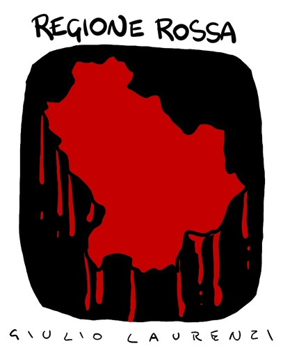 Cartoon: Regione Rossa (medium) by Giulio Laurenzi tagged regione,rossa